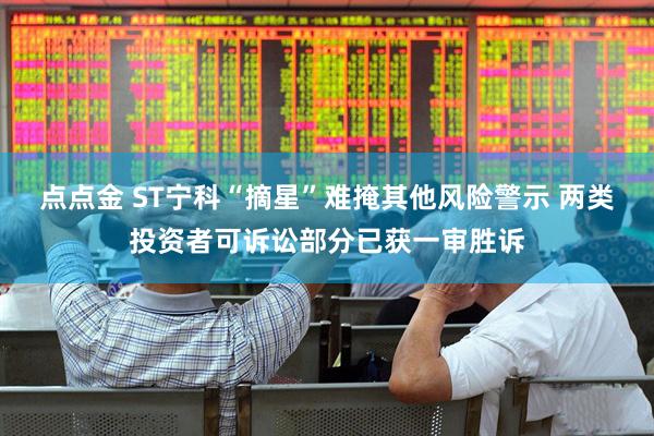 点点金 ST宁科“摘星”难掩其他风险警示 两类投资者可诉讼部分已获一审胜诉